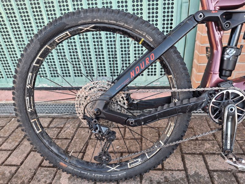 Used Haibike Nduro 7 2024 2024 Mountainbike, Red, Mixed — image 7 of 12