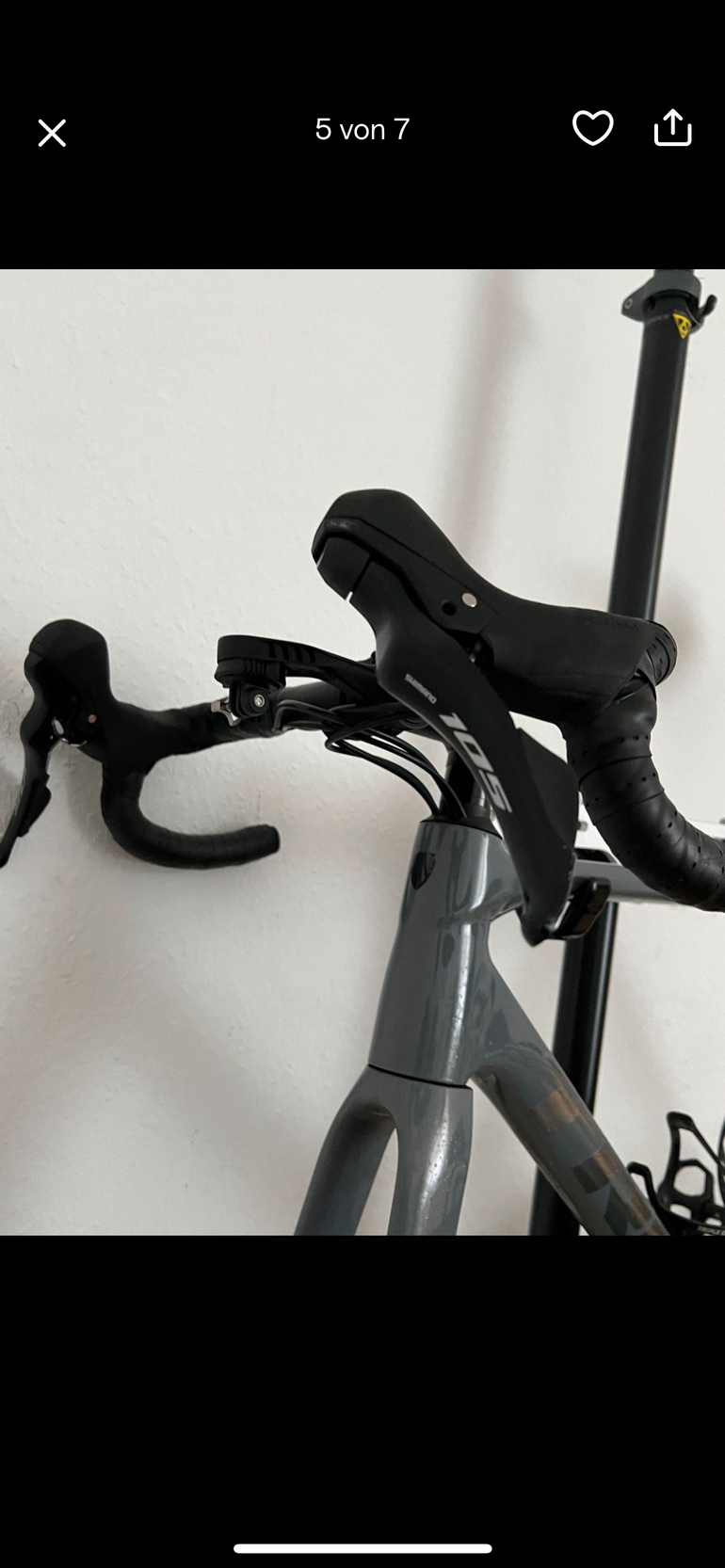 Used Trek Émonda ALR 5 2025 Frameset 2025 Road & Gravel, Light Gray — image 6 of 7