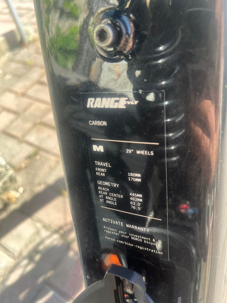 Used Norco VLT Range 2023 Mountainbike, Black — image 6 of 6
