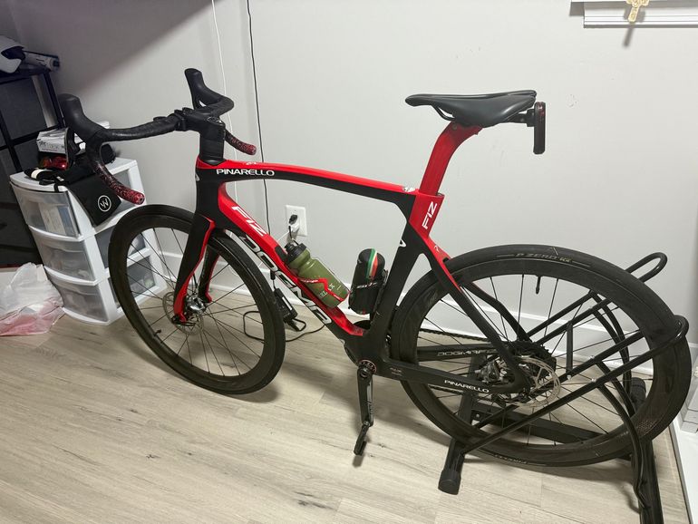 Used Pinarello Dogma F12 Disk Sram Red Axs Etap Bike 2021 Frameset 2021 Road & Gravel, Red — image 3 of 6