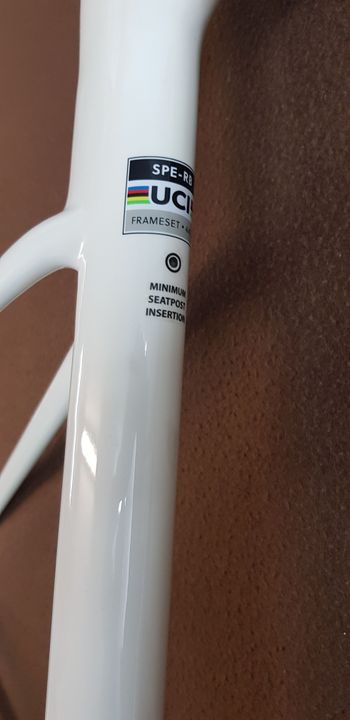 Used Specialized Roubaix SL8 Frameset Frameset 2024 Road & Gravel, White — image 7 of 11