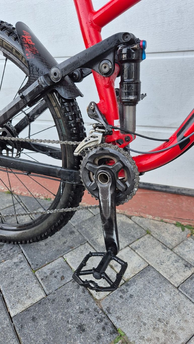 Used Ghost Kato FS5 2017 Mountainbike, Red — image 3 of 4