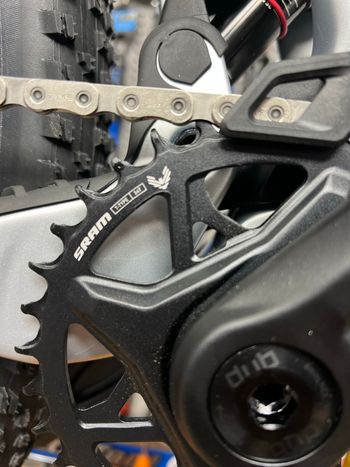Used Mondraker F-podium SRAM GX Eagle AXS (T-Type) 2025 Mountainbike, Light Gray — image 12 of 16