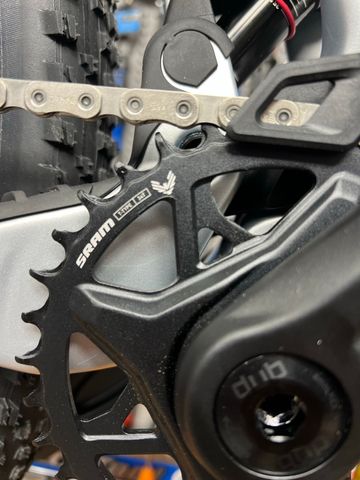 Used Mondraker F-podium SRAM GX Eagle AXS (T-Type) 2025 Mountainbike, Light Gray — image 12 of 16