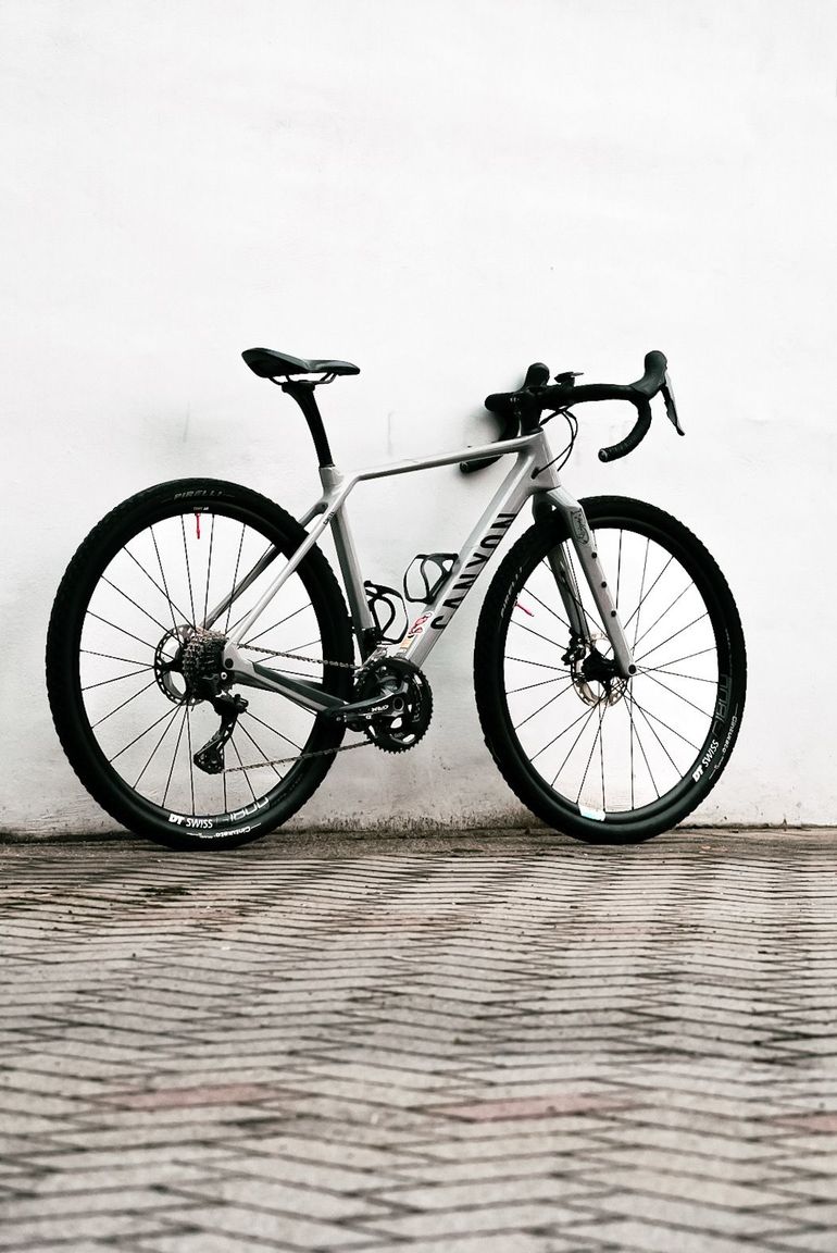 Used Canyon Grizl CF SL 8 2022 2022 Road & Gravel, Light Gray — image 11 of 12