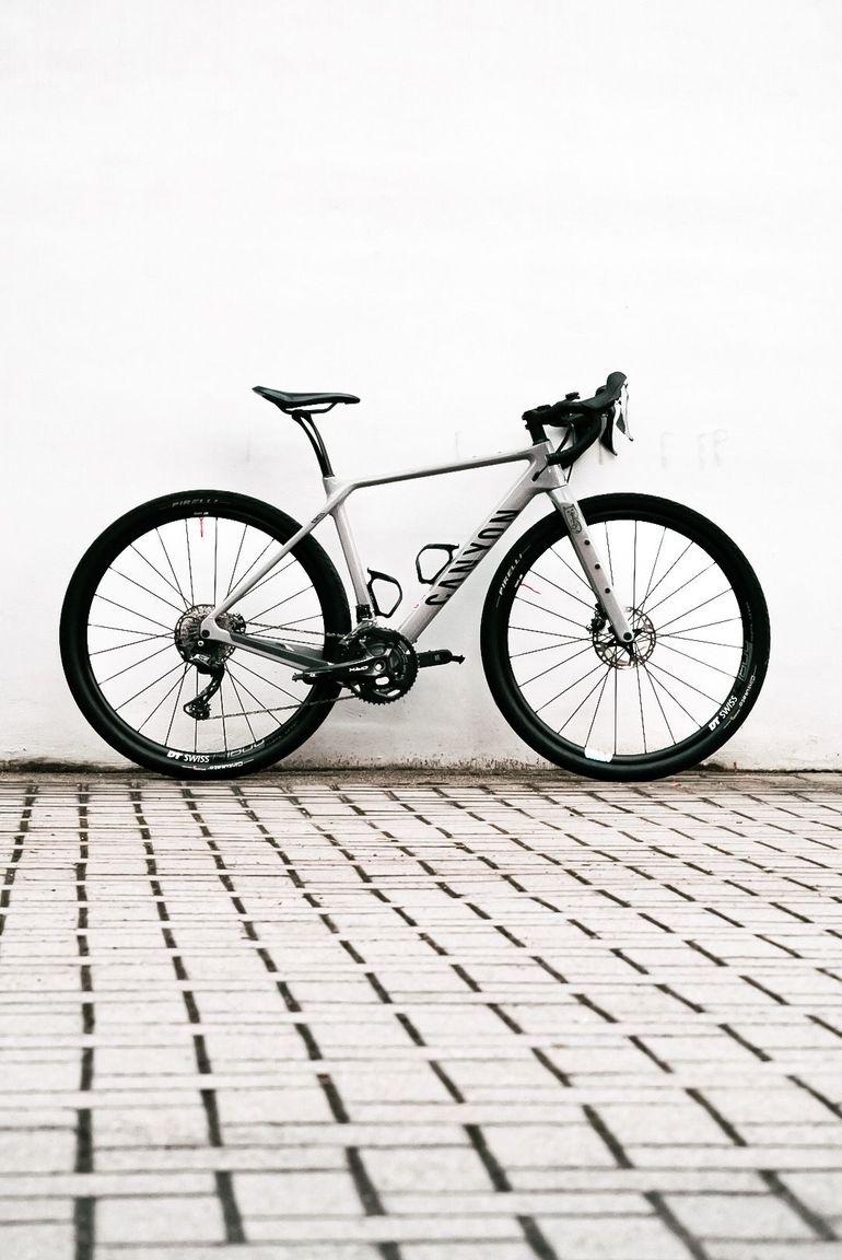 Used Canyon Grizl CF SL 8 2022 2022 Road & Gravel, Light Gray — image 1 of 12