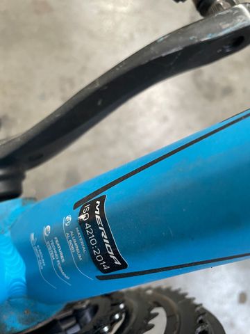 Used Merida Crossway40 2017 Mountainbike, Blue — image 6 of 7