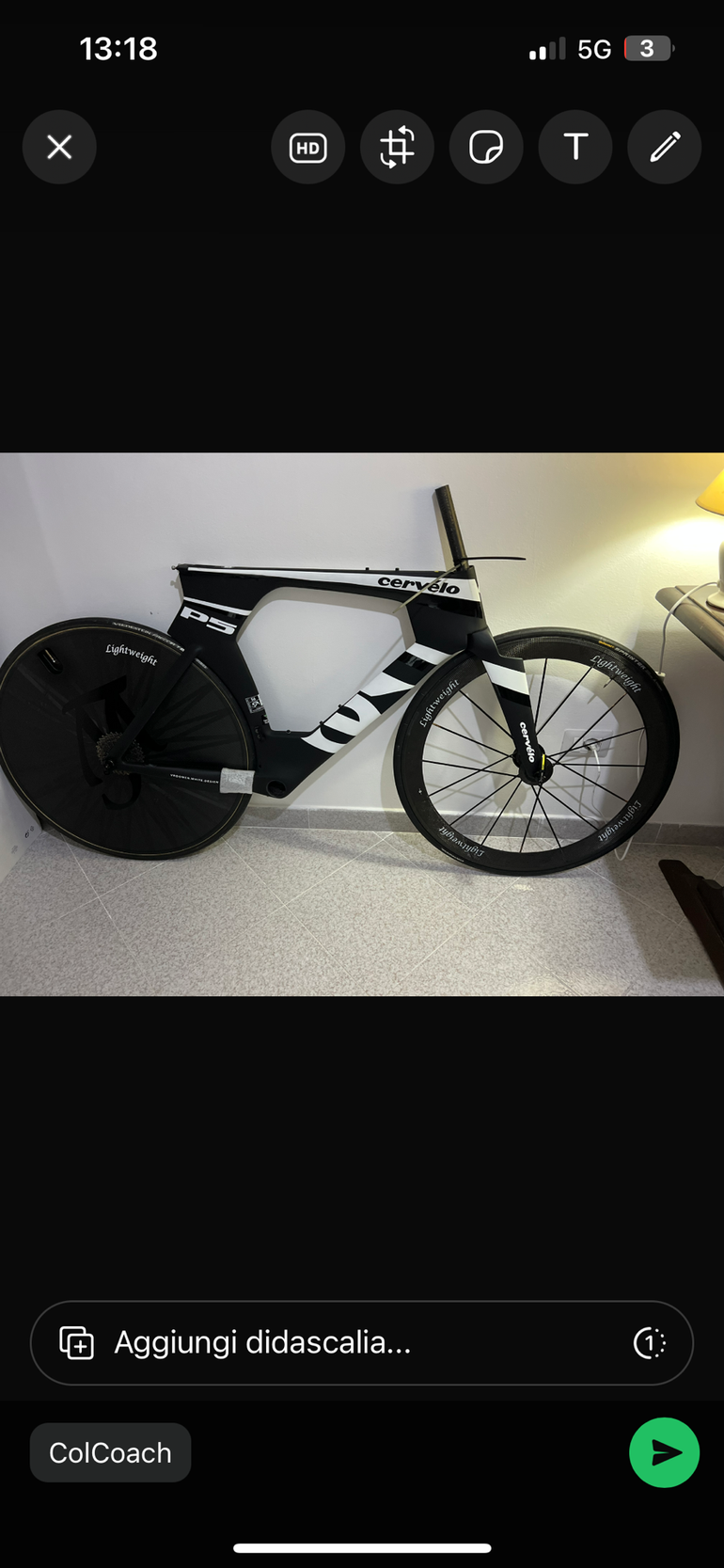 Used Cervélo P5 Dura-Ace 9000 2017 Frameset 2017 Road & Gravel, Black — image 5 of 14