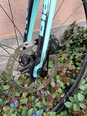 Used Bianchi Aria Disc 105 2019 2019 Road & Gravel, Blue — image 6 of 7