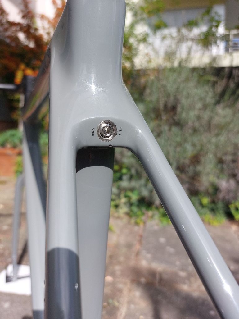 Used Canyon Ultimate CF SL 8 Disc Aero 2022 Frameset 2022 Road & Gravel, Light Gray — image 10 of 15