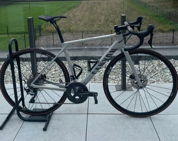 Used Canyon Endurace CF SL 8 Disc 2021 2021 Road & Gravel, Light Gray — image 1 of 9