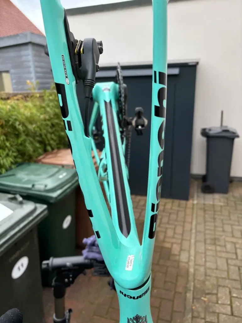 Used Bianchi Oltre XR4 Super Record 2019 2019 Road & Gravel, Blue — image 2 of 16