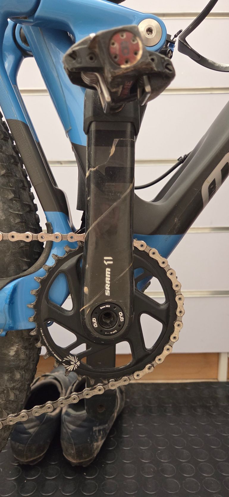 Used Mondraker F-podium SRAM XX1 Eagle AXS 2023 Mountainbike, Blue — image 4 of 4
