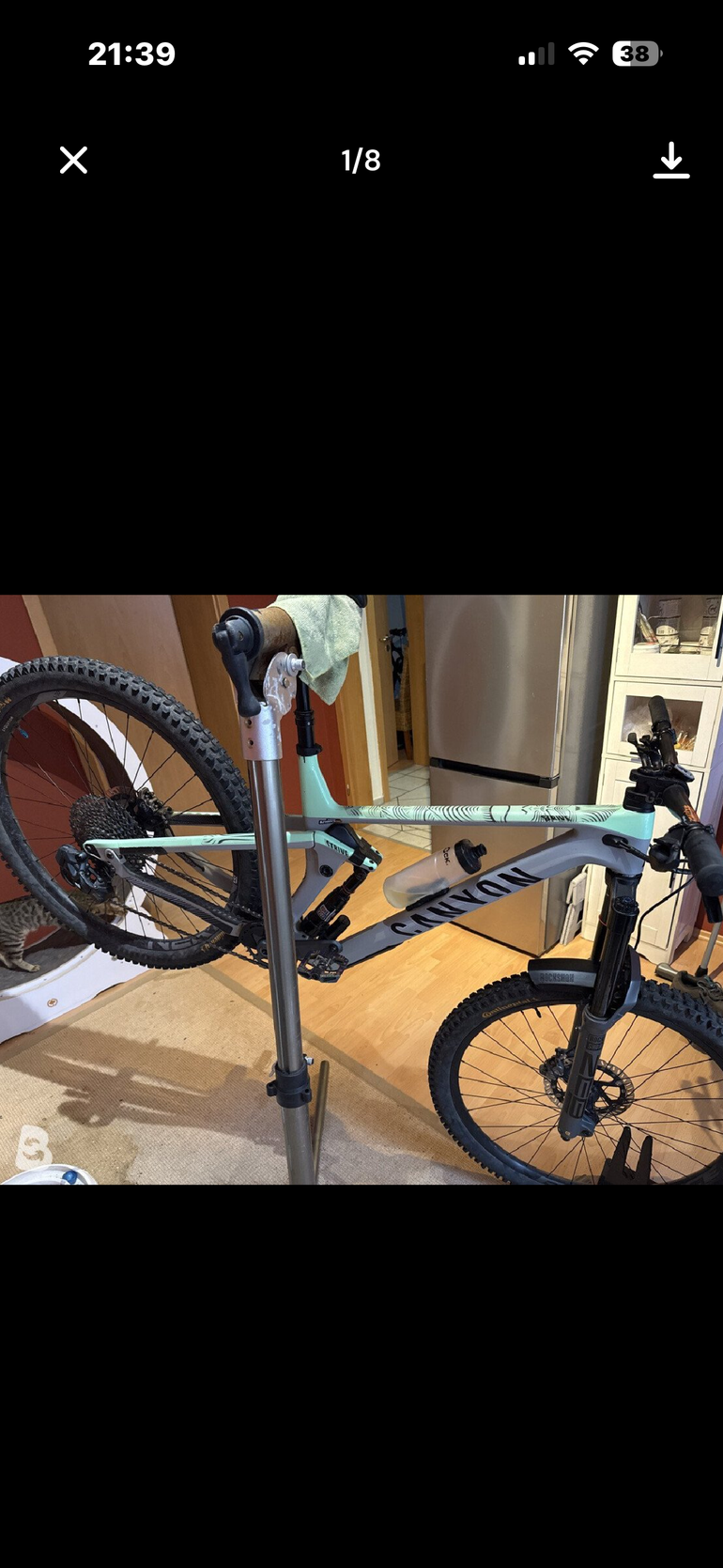 Used Canyon Strive SRAM GX Eagle AXS 2021 Mountainbike, Green — image 2 of 7