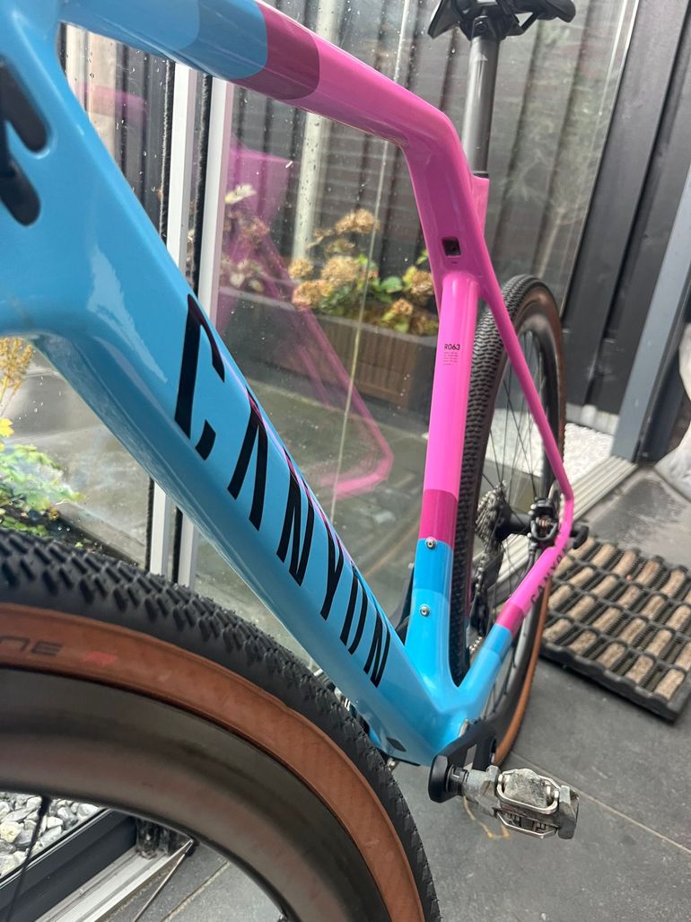 Used Canyon Inflite CF SL 8 2021 2021 Road & Gravel, Blue — image 2 of 6