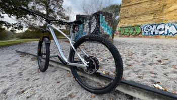 Used Alutech CheapTrick SRAM GX Eagle 2021 Mountainbike, Light Gray — image 3 of 14