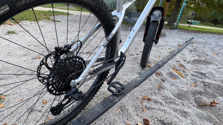 Used Alutech CheapTrick SRAM GX Eagle 2021 Mountainbike, Light Gray — image 4 of 14