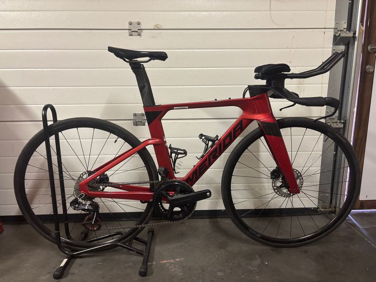 Used Merida TIME WARP TRI LIMITED 2023 2023 Road & Gravel, Red — image 1 of 20