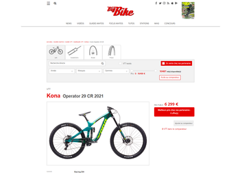 Used Kona Operator SRAM GX 2021 Mountainbike, Green, 29 — image 7 of 7