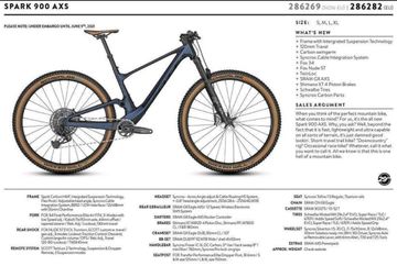 Used Scott Spark 900 AXS 2022 2022 Mountainbike, Blue, 29 — image 6 of 6