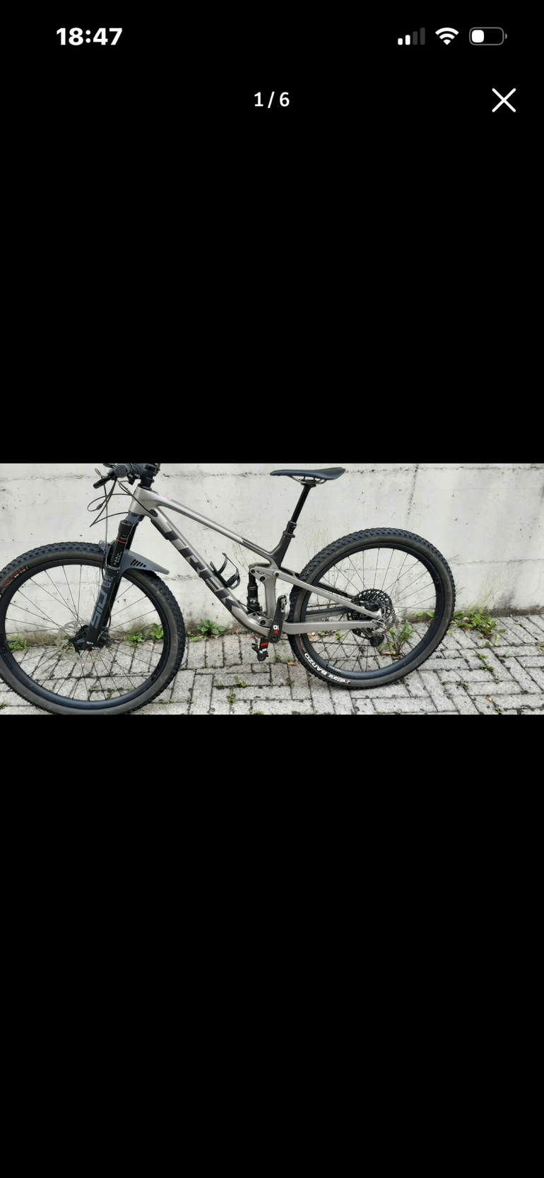 Used Trek Top fuel SRAM X01 2020 Mountainbike, Light Gray — image 2 of 7