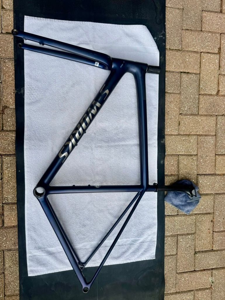 Used Specialized S-Works Aethos Frameset Frameset 2023 Road & Gravel, Blue — image 4 of 6