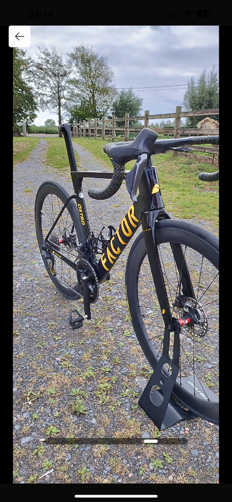 Used Factor Ostro VAM 2024 2024 Road & Gravel, Black — image 6 of 8