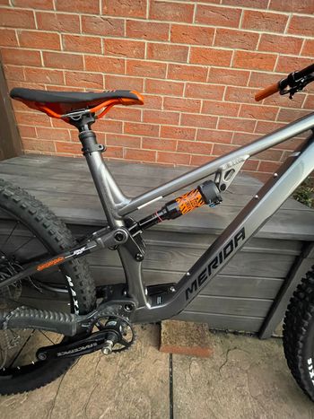 Used Merida ONE-SIXTY 500 2023 2023 Mountainbike, Light Gray, 29, 27.5 — image 6 of 9