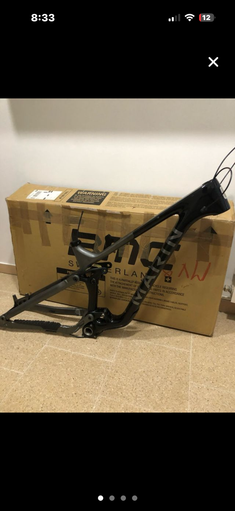Used Marin Alpine trail SRAM NX 2023 Mountainbike, Black — image 3 of 4