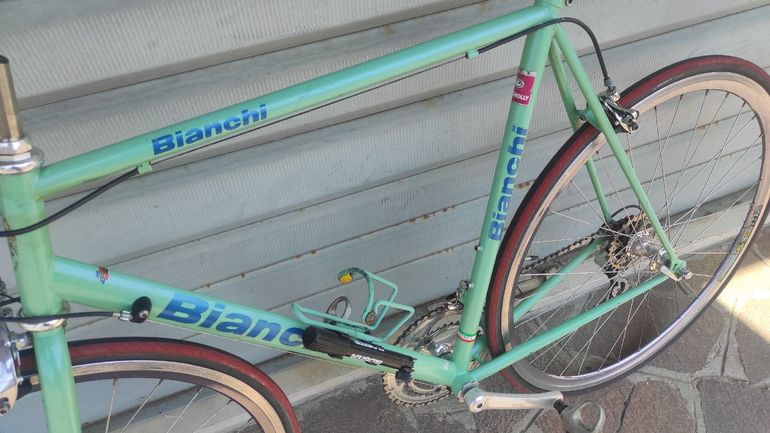 Used Bianchi COLUMBUS CROMOLLY 1996 Road & Gravel, Blue — image 8 of 9