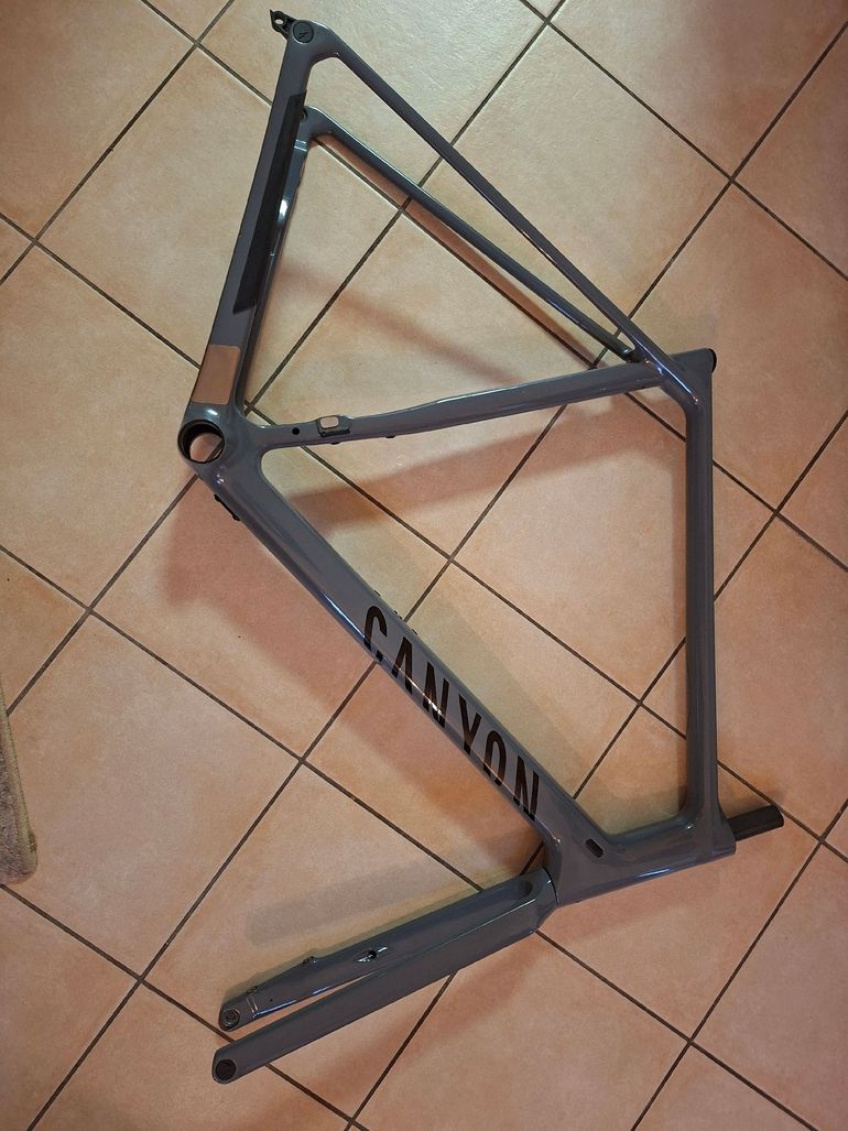Used Canyon Endurace CF 7 2024 Frameset 2024 Road & Gravel, Light Gray — image 2 of 6