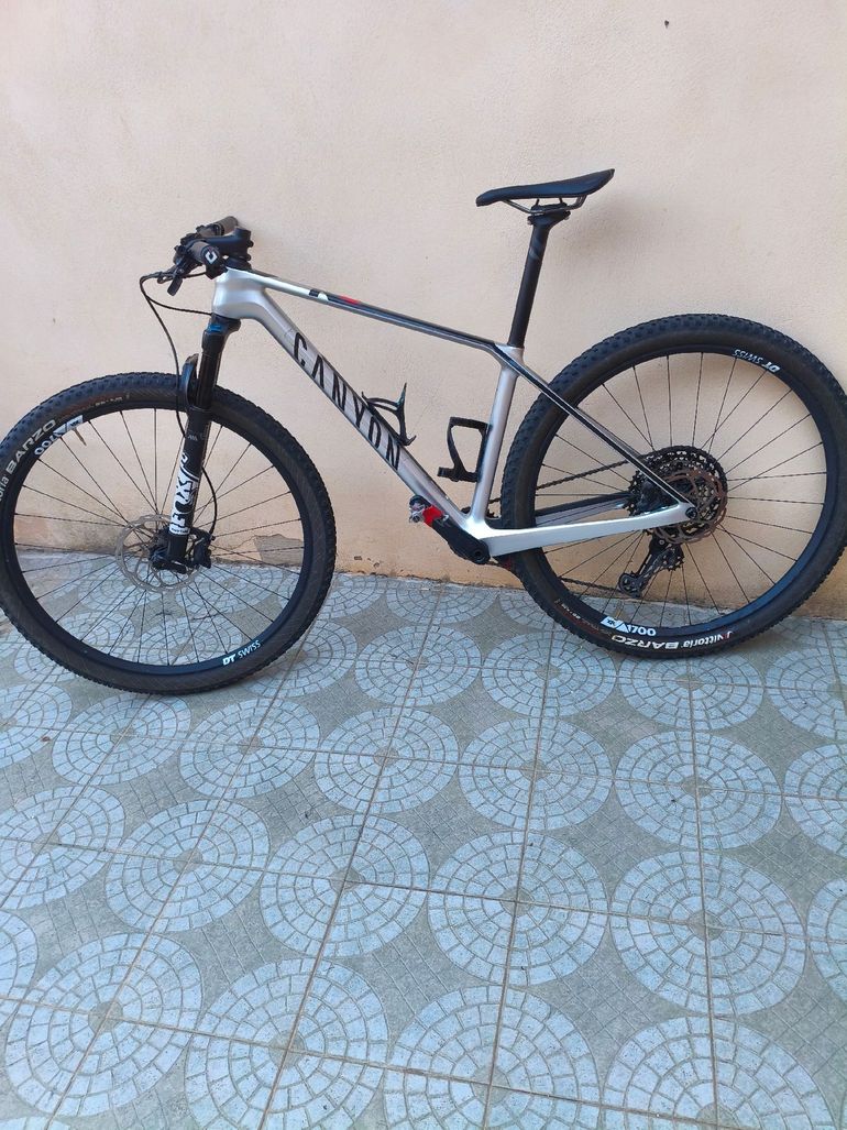 Used Canyon Exceed CF 6 2022 2022 Mountainbike, Light Gray, 29 — image 2 of 6