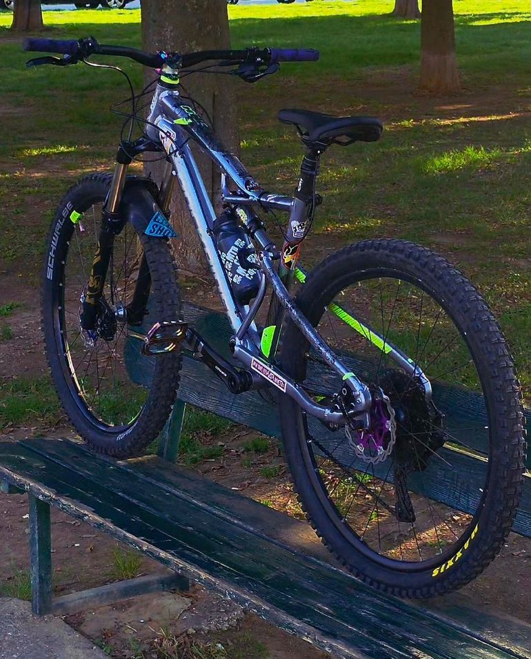 Used ROCKRIDER Full suspension Microshift 26 2023 Mountainbike, Light Gray — image 5 of 7