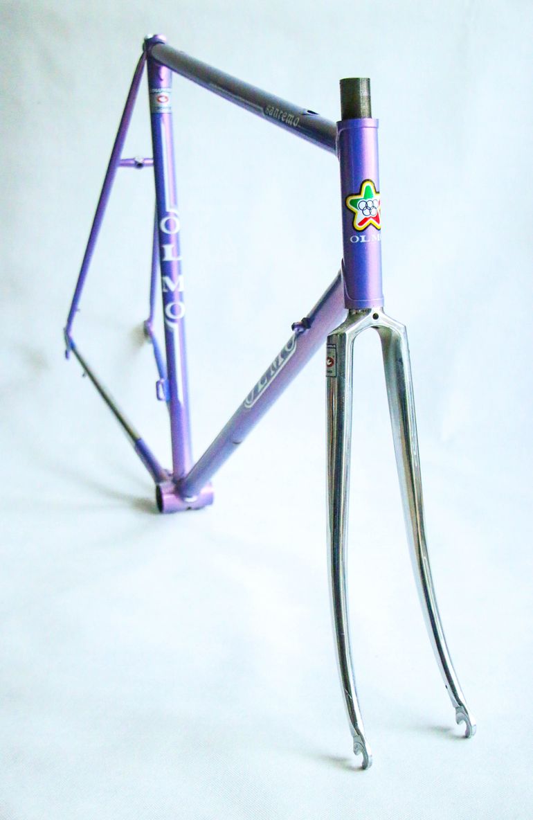 Used Olmo Sanremo Frameset 1990 Road & Gravel, Blue — image 3 of 13