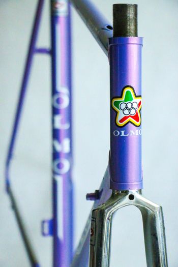 Used Olmo Sanremo Frameset 1990 Road & Gravel, Blue — image 4 of 13