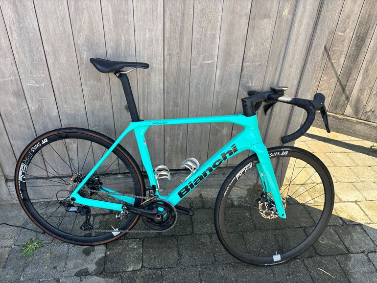 Used Bianchi Impulso COMP GRX 610 disc 2023 2023 Road & Gravel, Green — image 1 of 7