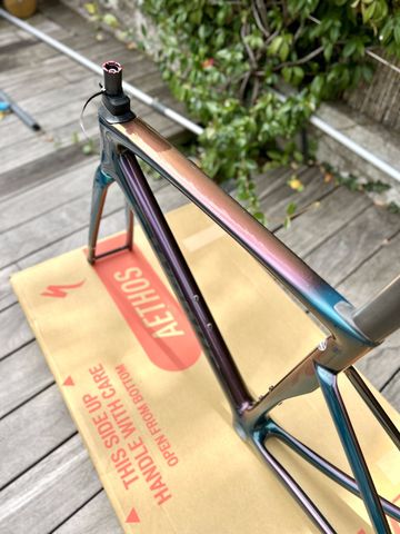 Used Specialized S-Works Tarmac SL7 Frameset Frameset 2023 Road & Gravel, Blue — image 5 of 7
