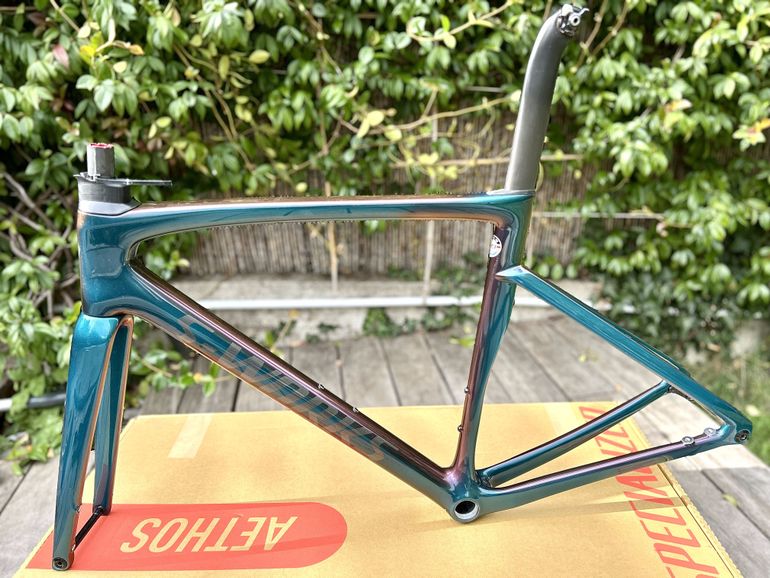 Used Specialized S-Works Tarmac SL7 Frameset Frameset 2023 Road & Gravel, Blue — image 4 of 7