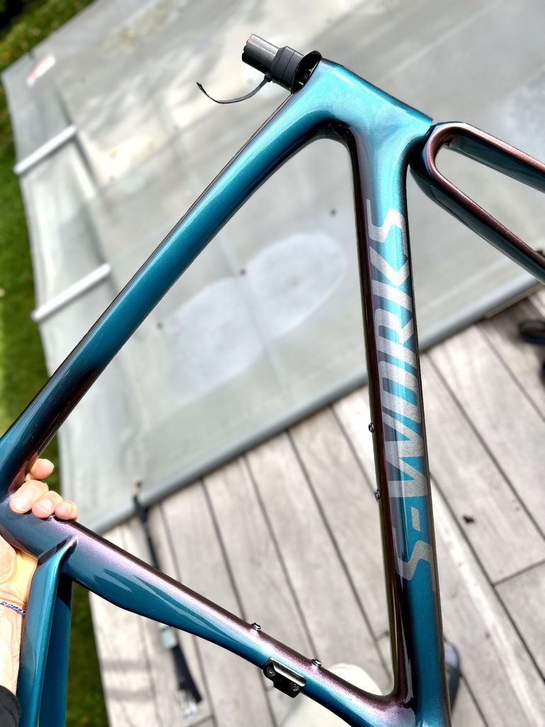 Used Specialized S-Works Tarmac SL7 Frameset Frameset 2023 Road & Gravel, Blue — image 3 of 7