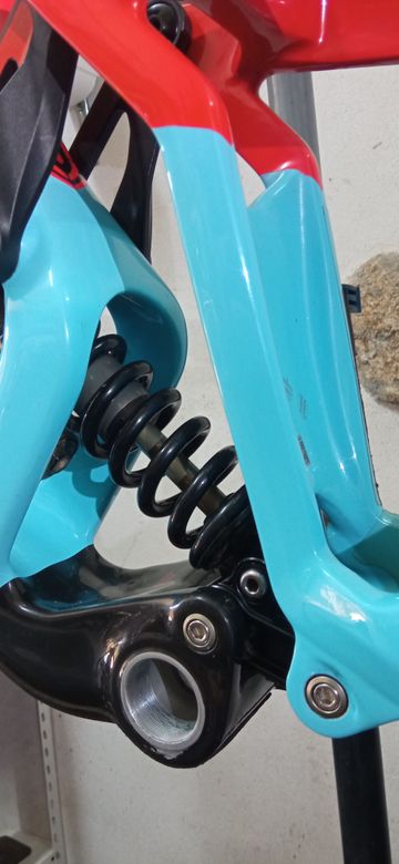Used Mondraker Summum Carbon Pro Team 2019 Frameset 2019 Mountainbike, Blue, 27.5 — image 9 of 12