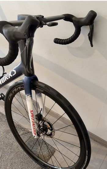 Used Specialized S-Works Tarmac SL7 2020 Couleur Quick Step 2025 2020 Road & Gravel, Blue — image 6 of 8
