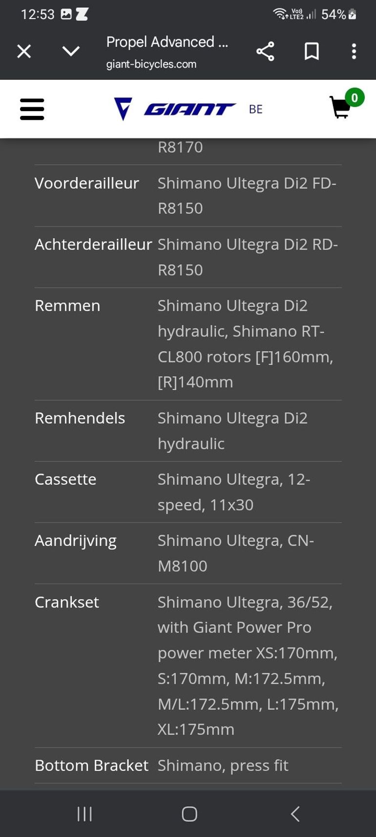 Used Giant Propel Shimano Ultegra Di2 2025 Road & Gravel, Light Gray — image 3 of 4