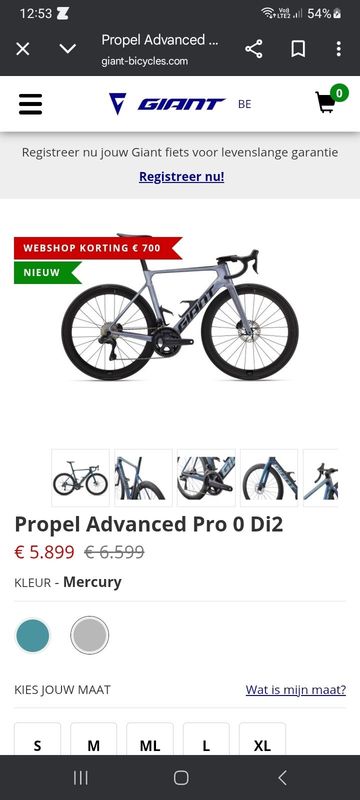 Used Giant Propel Shimano Ultegra Di2 2025 Road & Gravel, Light Gray — image 1 of 4