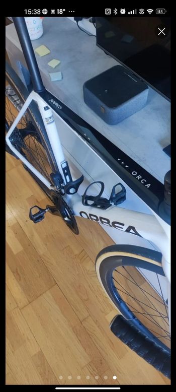 Used Orbea ORCA M30iLTD PWR 2024 Frameset 2024 Road & Gravel, White — image 2 of 3
