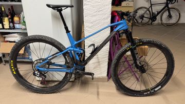 Used Mondraker F-podium SRAM X01 Eagle AXS 2023 Mountainbike, Blue — image 1 of 7