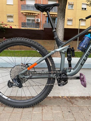 Used CUBE STEREO 170 TM 29 2021 2021 Mountainbike, Light Gray, 29 — image 3 of 8