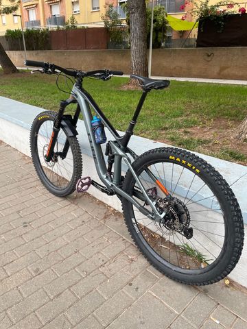 Used CUBE STEREO 170 TM 29 2021 2021 Mountainbike, Light Gray, 29 — image 4 of 8