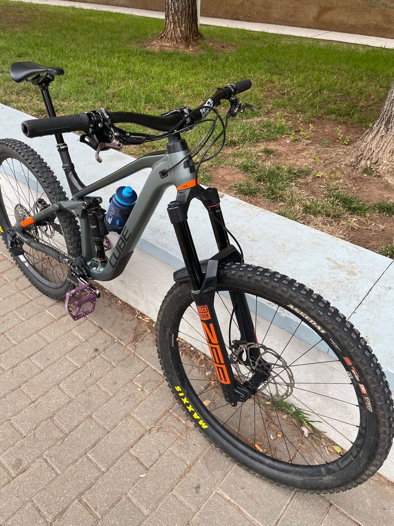 Used CUBE STEREO 170 TM 29 2021 2021 Mountainbike, Light Gray, 29 — image 8 of 8