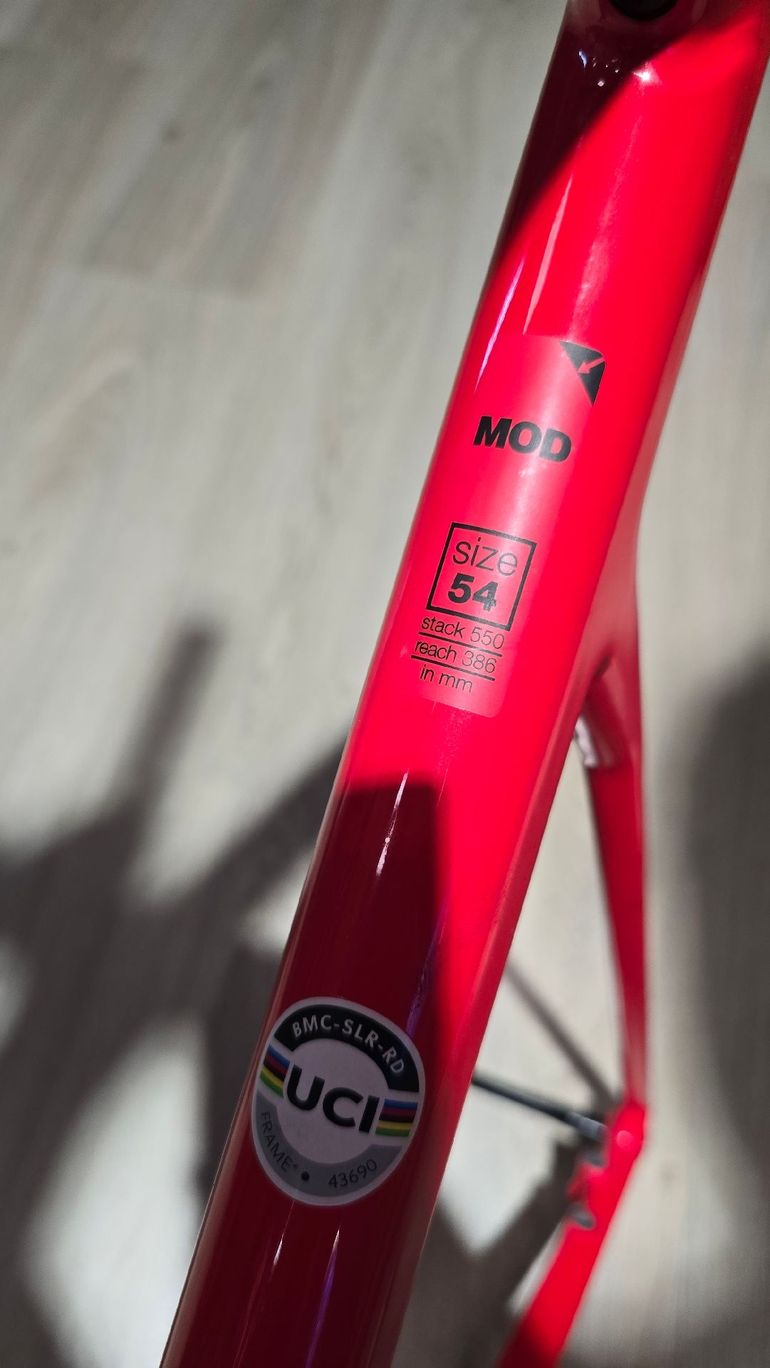 Used BMC Teammachine SLR 01 MOD 2024 Frameset 2024 Road & Gravel, Red — image 4 of 4