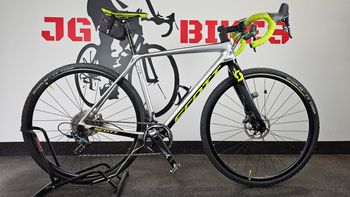 Used Scott Addict CX RC 2019 2019 Road & Gravel, Light Gray — image 2 of 21